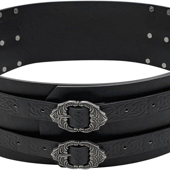 Other - Viking Belt Wide Leather Armor Belt Medieval Belt for Men Women LARP